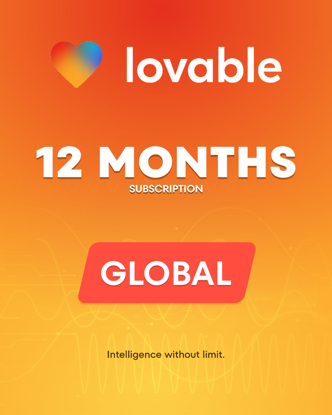 Lovable Starter Plan 12 Months (Global) - Key