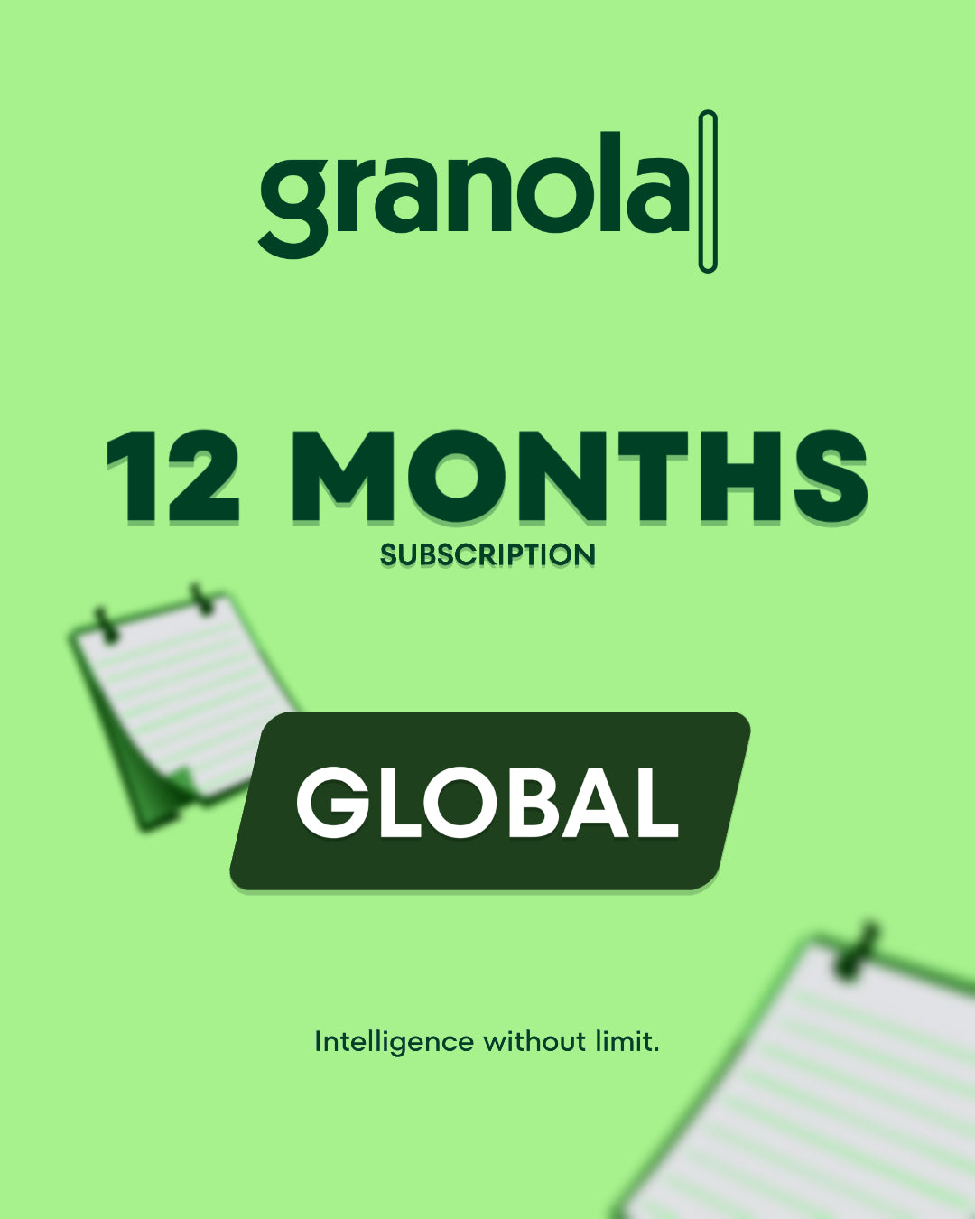 Granola Individual Plan 12 Months (Global) - Key