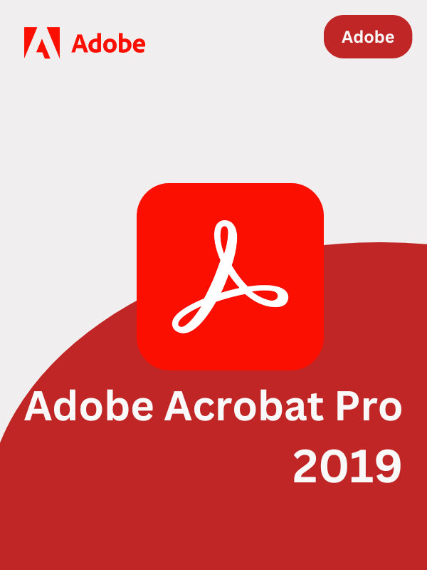 Adobe Acrobat Pro DC 2019 Official Licence